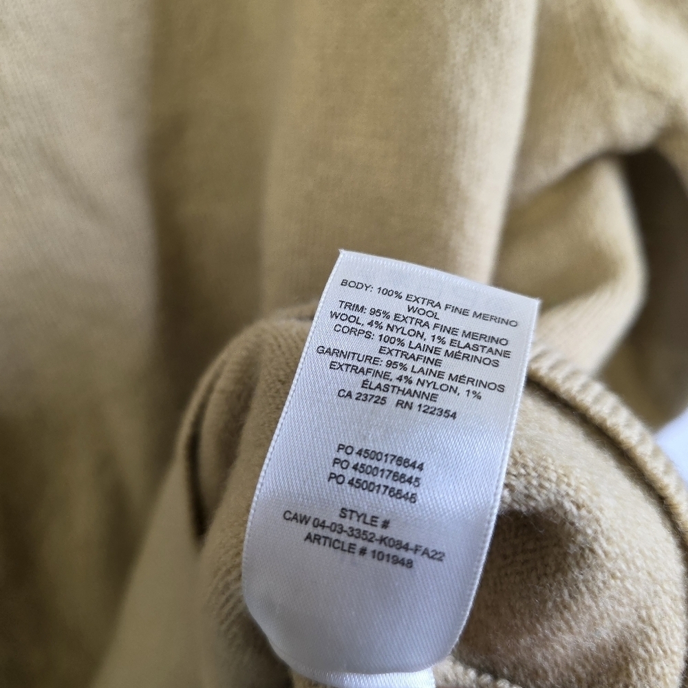 Wilfred  mock neck Knit extra fine merino wool pullover - Picture 6 of 9